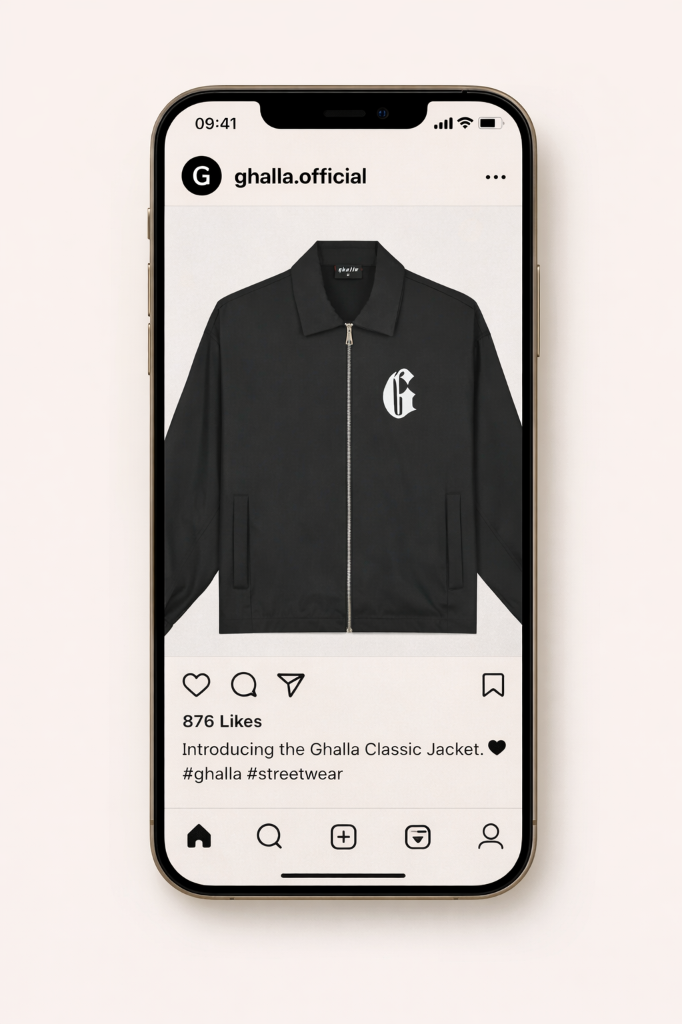 Ghalla official black jacket