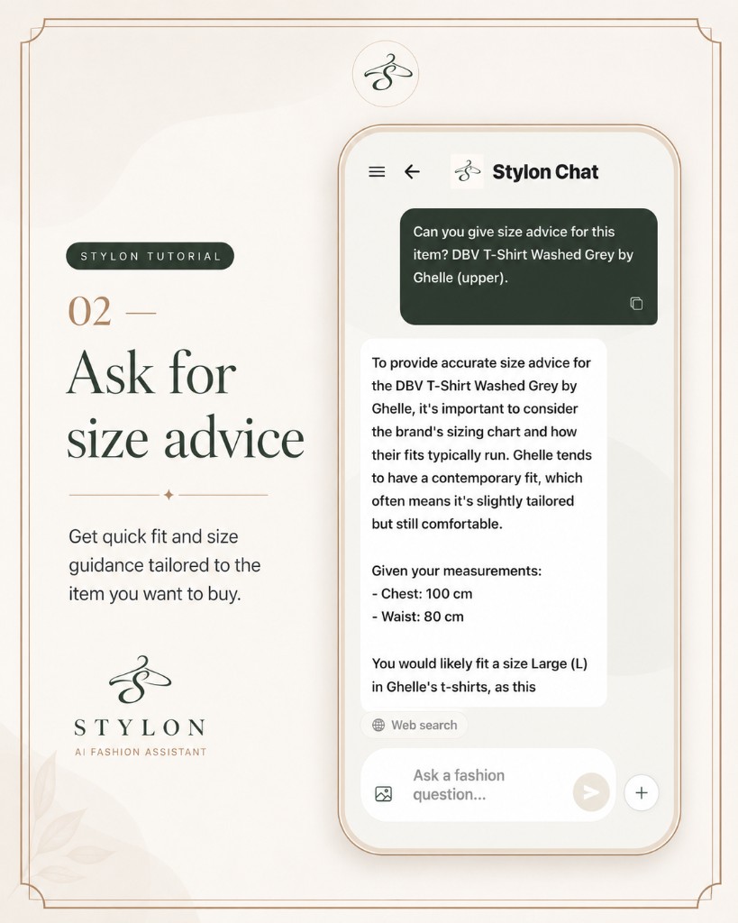 Stylon chat voorbeeldscherm 2