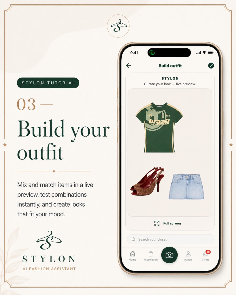 Digitale kledingkast voorbeeld 3